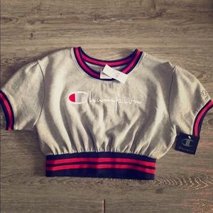 NWT Pacsun Champion crop sweatshirt top multi size